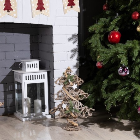 LED figure "Christmas tree" 32 × 44 × 10 cm, metal, textiles, batteries AAX2 (not in the kit), glow warm white-1