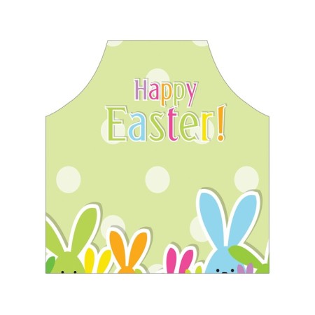 Apron of a kitchen with a photo print "Color Congratulation with Easter", adjustable, size OS-2