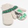 Women's mittens m21 Beige color, river 18