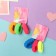 Hair elastic band "Mahrushka Sport" (set 3 pcs) youth, 5 cm, mix