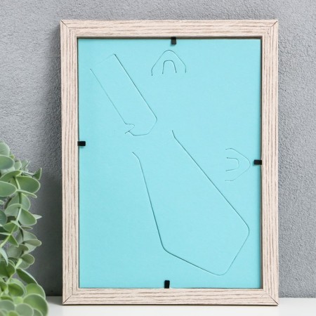 Photo frame MDF 15x21 cm, No. 6, mix, width. 17 mm, cappuccino (plastic screen)-2