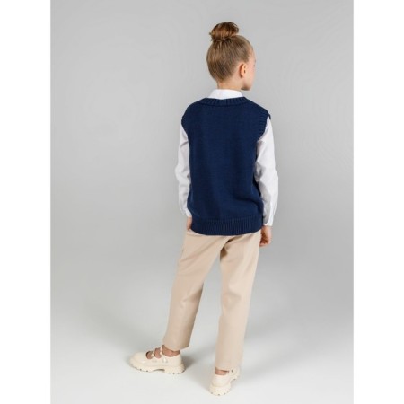 Жилет для девочки Knit Mild, рост 128 см, цвет синий-8