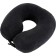 Car pillow, for the neck, "Deluxe", black, with micro-shawls made of polyethylene