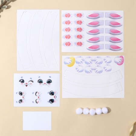 Set for decorating eggs on the Bunniki substrate, 13 x 10 cm-2