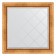 Mirror with engraving in the baguette frame, Roman gold 88 mm, 86x86 cm
