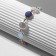 Bracelet "Night" with pearls, colored in gold, l = 16 cm
