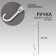 Umbrella - semi -automatic cane "plain", 8 spokes, r = 46 cm, white color