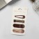 Invisible hair "Atlas" (set 9 pcs) 5 cm, coffee