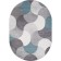 Oval carpet Merinos Sofit, size 160x230 cm, color Light Gray