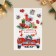 Interactive postcard "Happy New Year", machine, 12 x 18 cm, new year