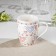 Porcelain share mug "Heart", 350 ml, white color