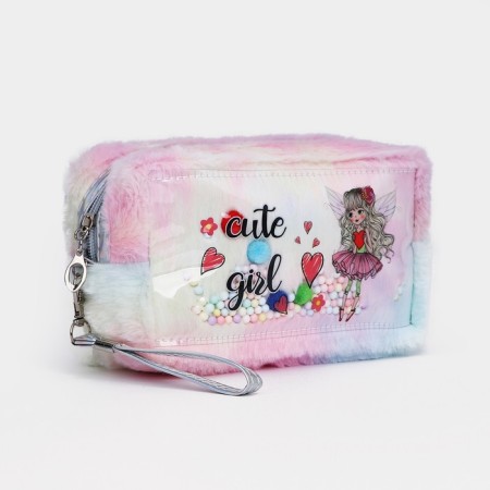 Lightning cosmetic bag, pink color