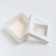 The box is folding, the lid is, with the window, white, 10 x 10 x 5 cm