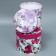 A set of hats 5 in 1, gift packaging, Flower Garden, 13 x 14 - 19.5 x 22 cm