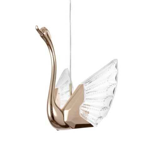 Bayerlux lamp "Swan" LED 12W gold 24x15.5x22-110 cm-6