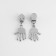 Automatic castle for lightning "Spiral", No. 5, decorative, 10 pcs, Nickel color