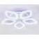 LED ceiling LED with RGB backlight and Ambrella Light, Original, FA3925, 5XLED, 100 W, 7500LUM, 3000-6400K, white color.