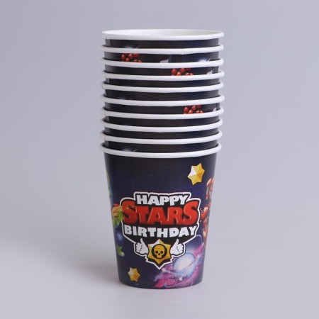 A one -time paper glass Stars 250 ml-1