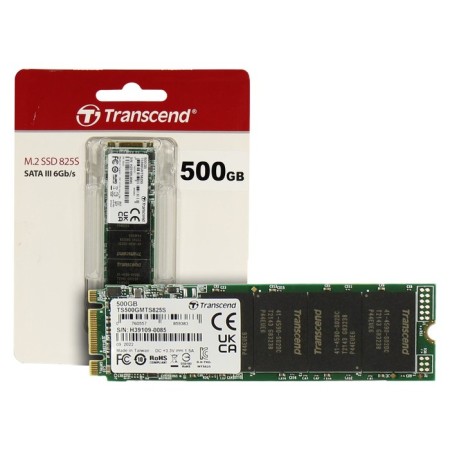 SSD Transcend Sata III 500GB TS500GMTS825S 825S M.2 2280 0.3 DWPD-2