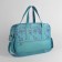 Road bag on a zipper, a lightning department, 3 outer pockets, a long belt, blue color