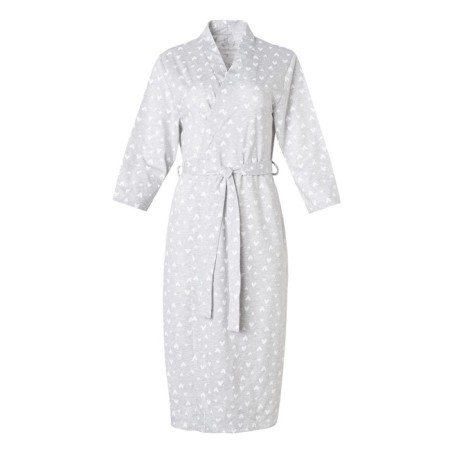 Women's bathrobe KAFTAN "hearts", Gray, p.40-42-5