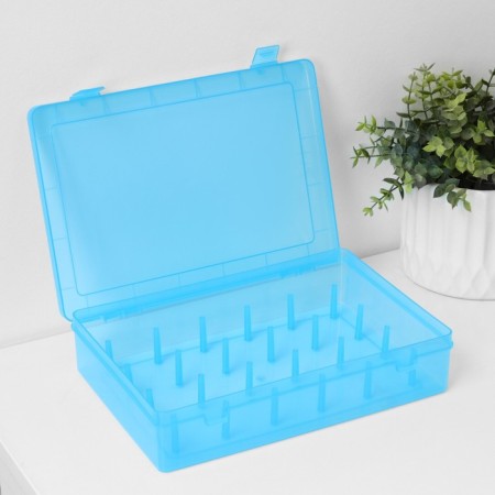 Organizer for storing threads, 24 cells, 28 × 19.5 × 6 cm, color mix-1