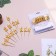 Candle for a cake inscription "Happy birthday", gold, on skewers, 8 cm