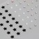Stick plastic rhinestones, pearls "Stars and circles" 7.5x11 cm