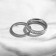 Ring Xuping overflow of light, white color in silver, size 17
