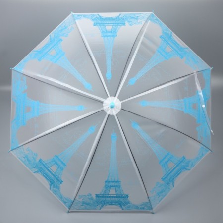 Umbrella - semi -automatic cane "Paris", 8 spokes, r = 46 cm, MIX drawing-8