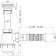 Siphon for sipi "Ani Plast" grotto A0110, 1 1/2 "x 40 mm, with a corrugated pipe 40 x 50 mm