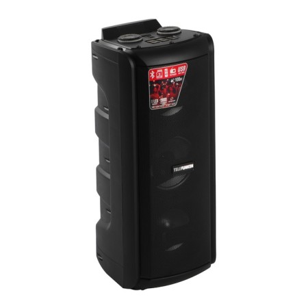 Portable column Telefunken TF-MS2211, 100 W, 3000 mAh, FM, BT, Microsd, USB, backlight-1