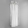 Lightning spiral, No. 5, connective, automatic lock, 70 cm, transparent/white color