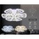 LED ceiling LED with Ambrella Light, Ice, FA2922, LED, 105 W, 7875LUM, 3000-6400K, Chromium Color Chrome