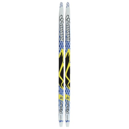 Plastic skis, 120 cm, with a notch, the color of mix-15