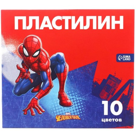 Plasticine 10 colors 150 g "Superhero", Spider-Man-2