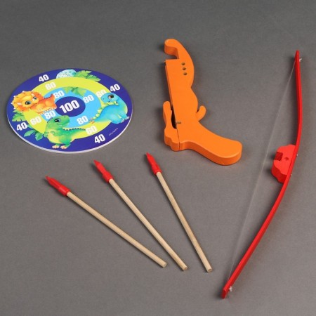 Crossbow Large "Hunting with dinosaurs", 3 arrows, target-5