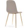 Stol on a metal frame DABL Metal/velor, gold/beige 44x53x86 cm