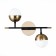 Sconces st. SL1507.421.02. Albero. 2x5 watts, G9, 4000K, 36x39.2 cm, black color