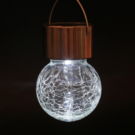 Garden lamp on the sunny battery "Light bulb", 7 × 9 × 7 cm, 1 LED, white glow-6