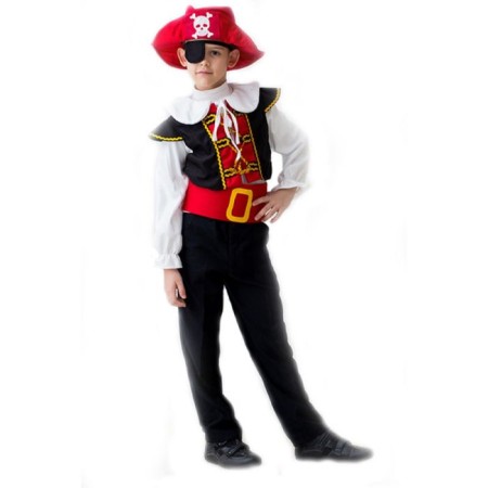 Carnival costume "Brave pirate", 5-7 years old, height 122-134 cm