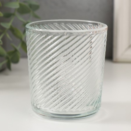 Bank for candles glass "You are beautiful" Transparent 200 ml 7.5x7.5x8.2 cm-1