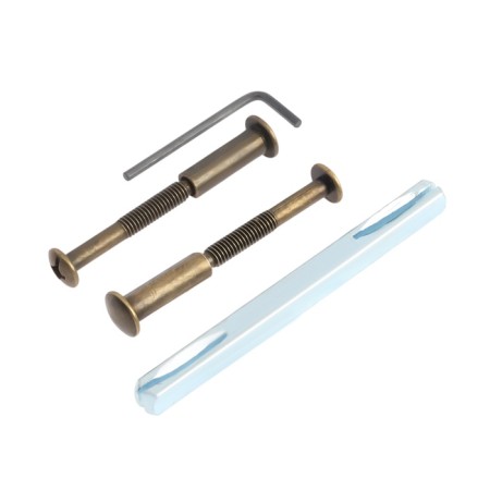 Lockland 002 strap handles, m/o 55 mm, bronze color-3