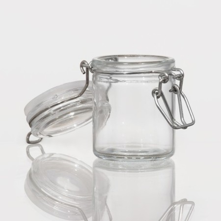 Glass jar for spices with a boiler lock of the Optima, 50 ml, 6.5 × 4.5 × 6 cm-3