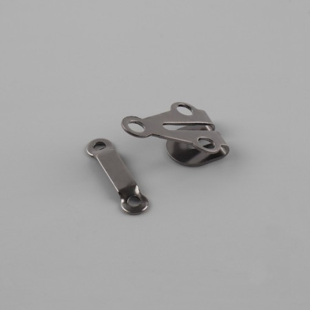 Hook for trousers and skirts, copper, 2 × 2 cm, 2 pcs, black nickel color-3