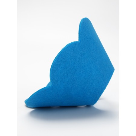 Veterinary collar made of felt "chamomile", size l, blue-4