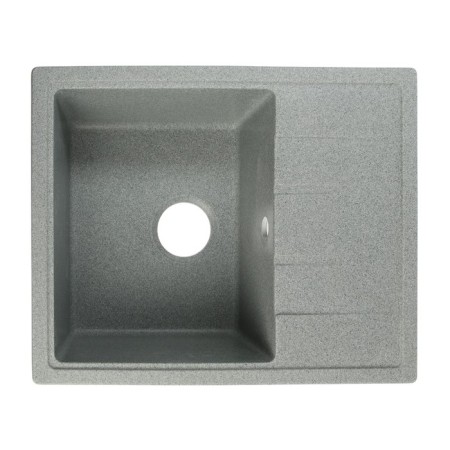 Curler for a kitchen made of stone Zein 150/Q8, 575 x 470 mm, rectangular, overflow, dark gray color-3