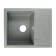 Curler for a kitchen made of stone Zein 150/Q8, 575 x 470 mm, rectangular, overflow, dark gray color