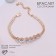 Bracelet with rhinestones "Zircon" Izvsk, path, white color in gold, 15cm