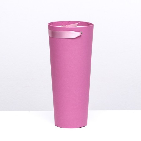 Carrying cone to flowers, light fuchsia 10 x 14 x 30 cm-3
